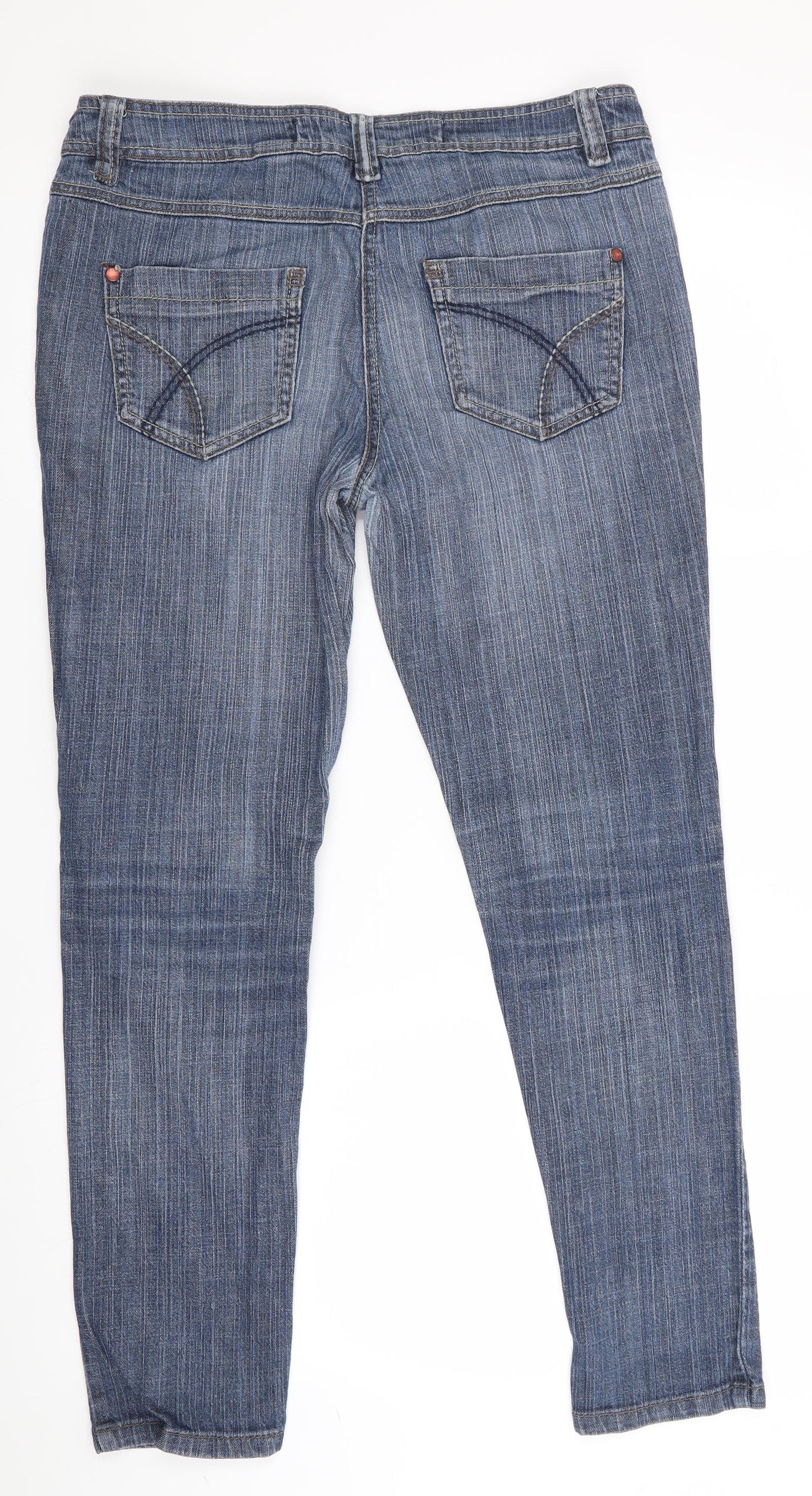 NEXT Womens Blue   Skinny Jeans Size 12 L28 in