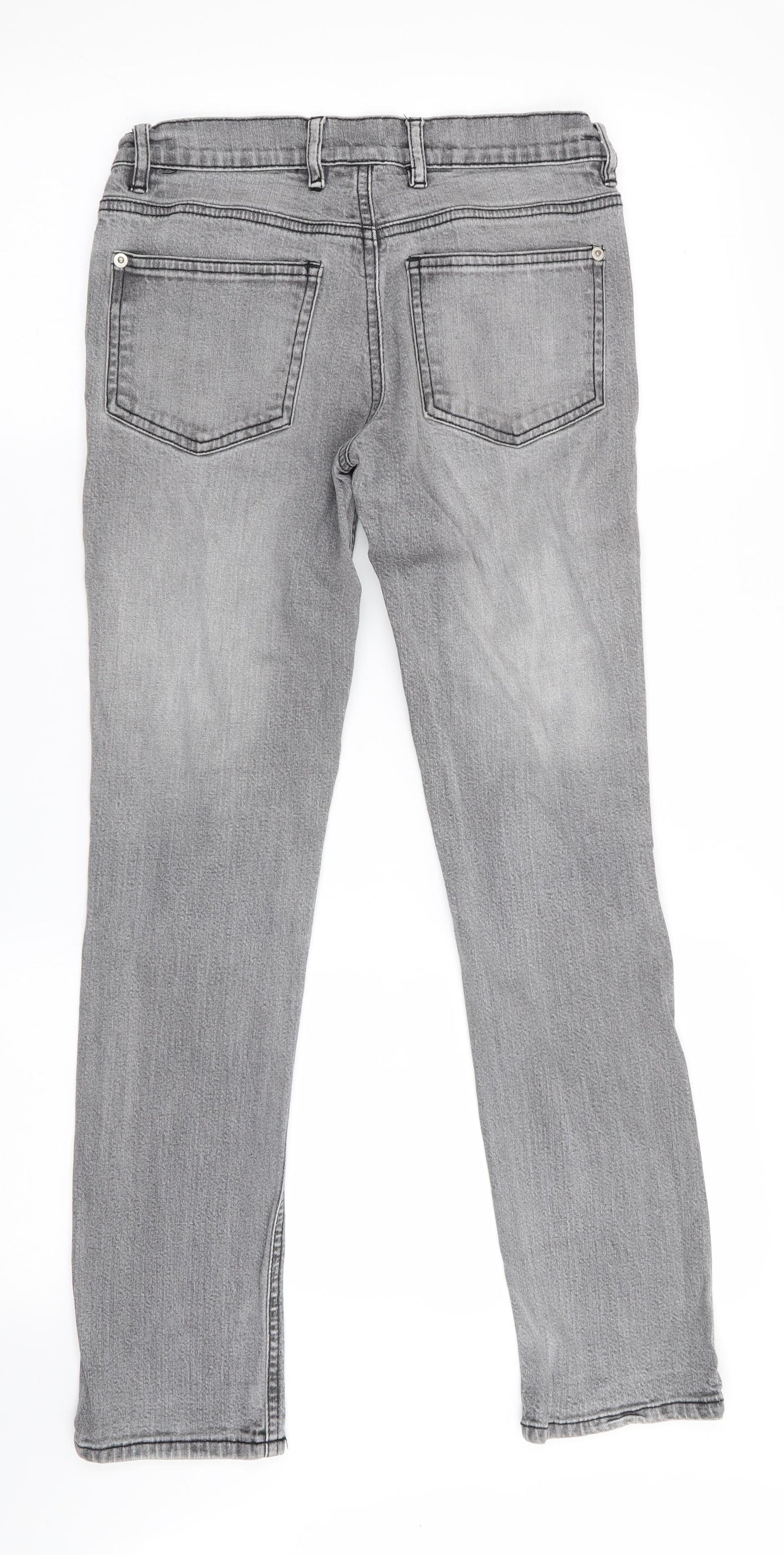 Kylie Girls Grey   Straight Jeans Size 12 Years