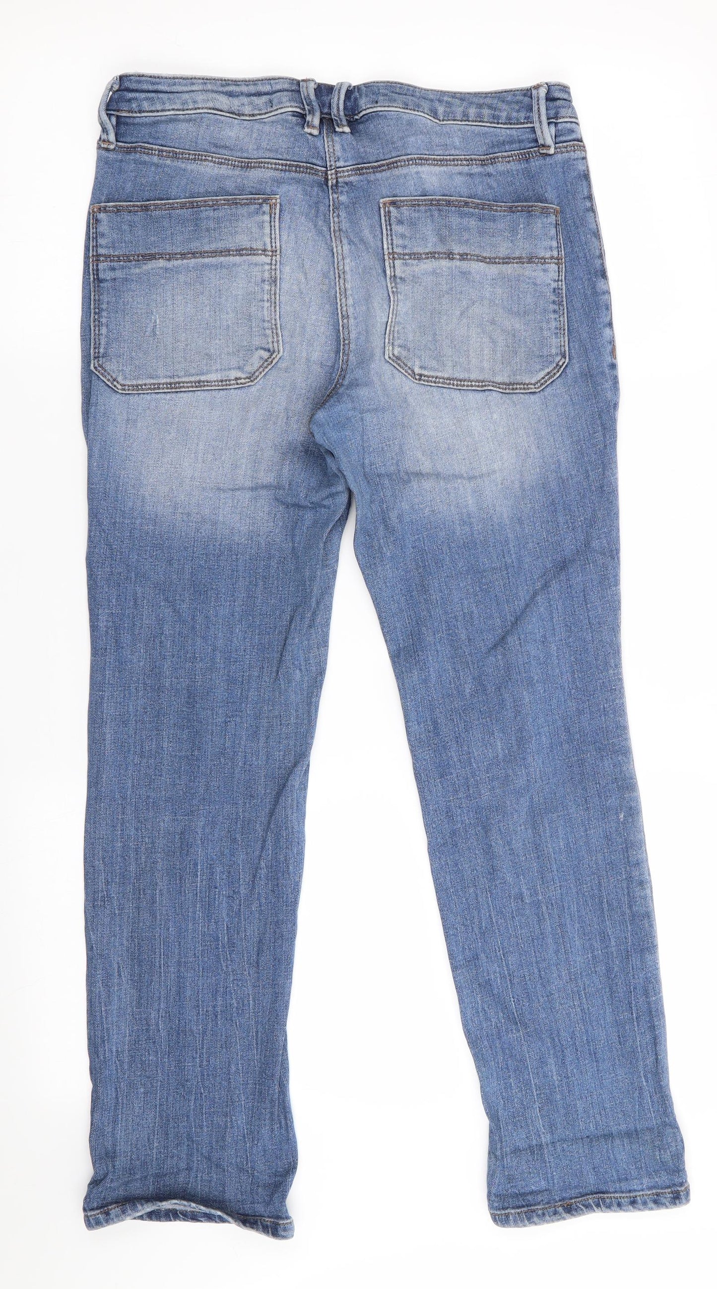 NEXT Womens Blue   Cropped Jeans Size 8 L26 in