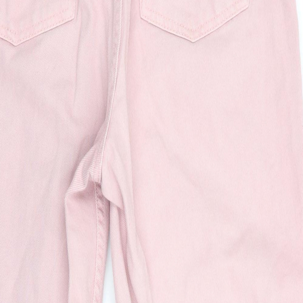 Denim Co Womens Pink   Straight Jeans Size 12 L27 in