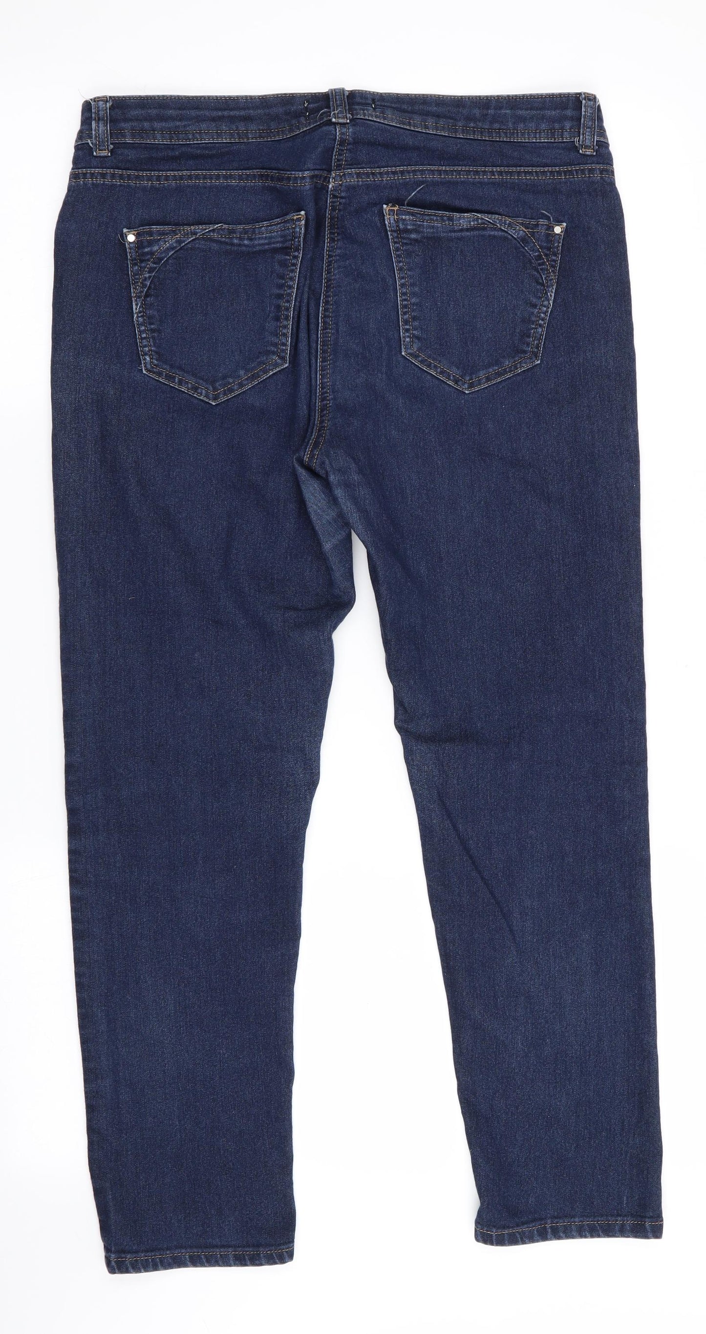 Wallis Womens Blue   Straight Jeans Size 12 L26 in