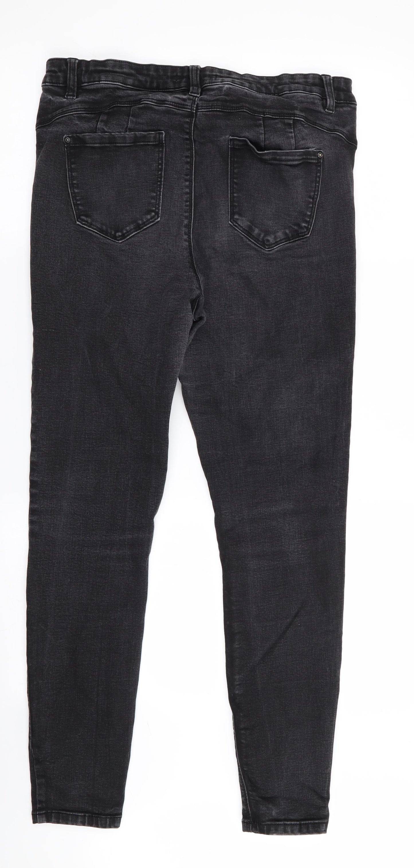 Denim Co Womens Black   Skinny Jeans Size 18 L28 in