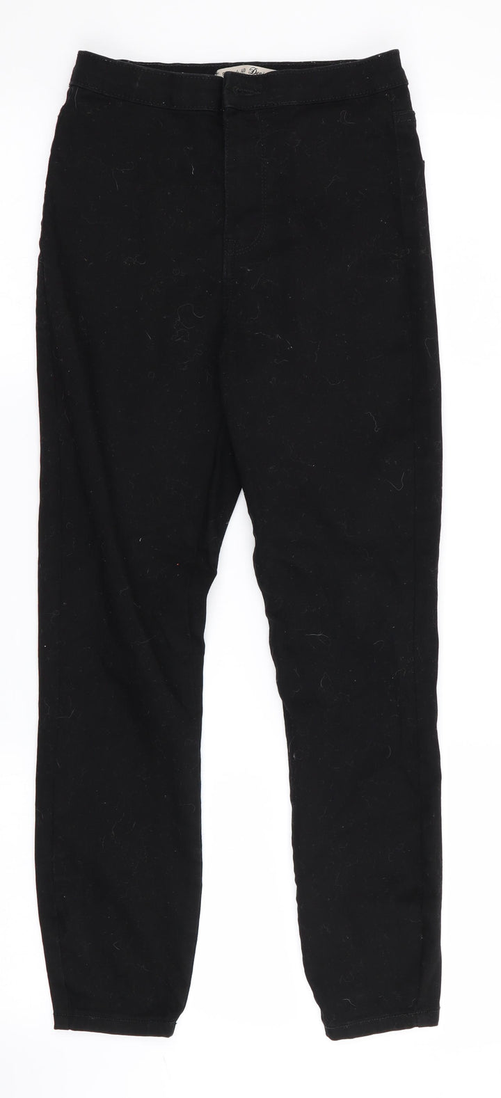 Denim Co Womens Black Tapered Jeans Size 8 L25 in