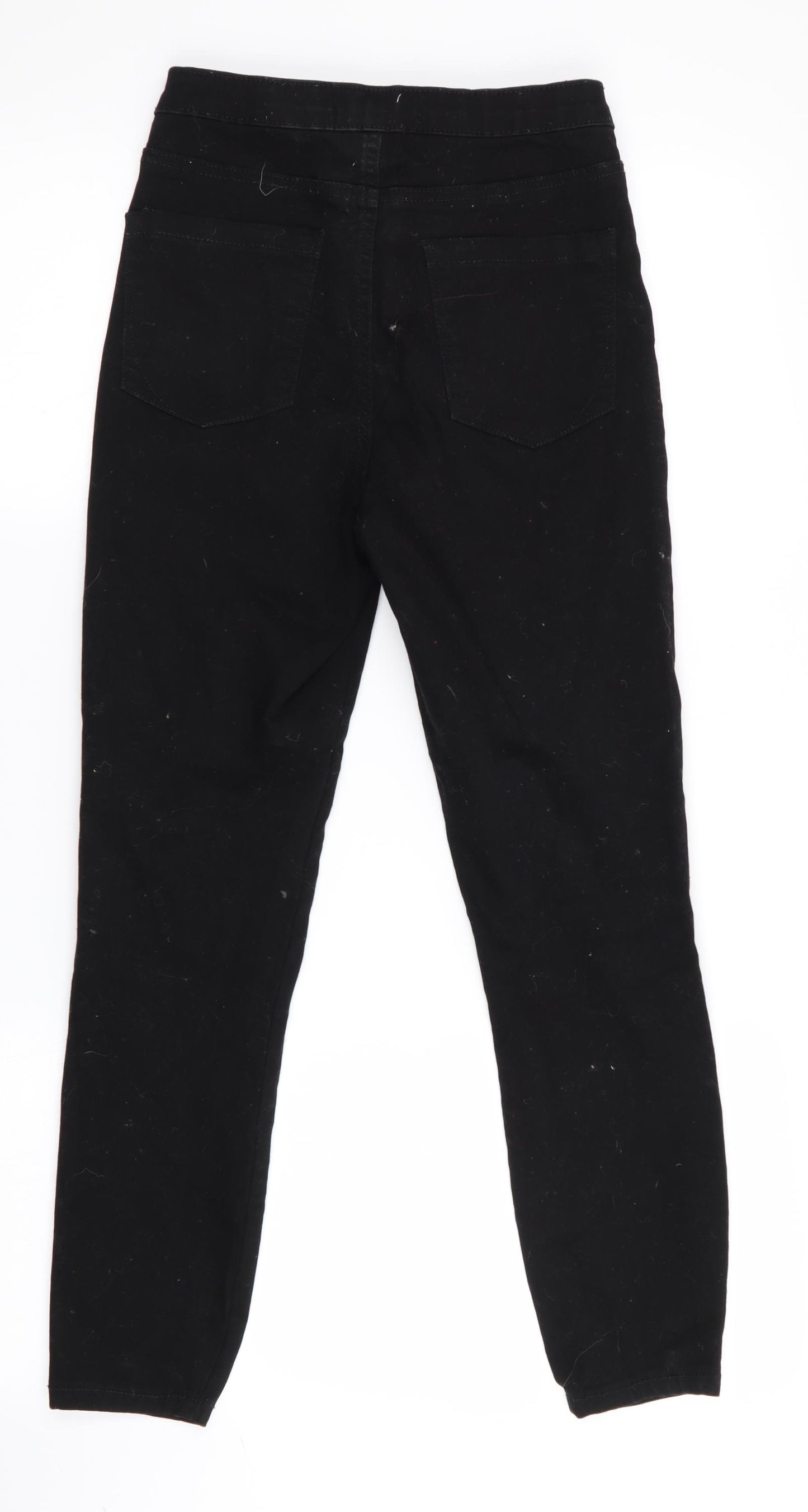 Denim Co Womens Black   Tapered Jeans Size 8 L25 in