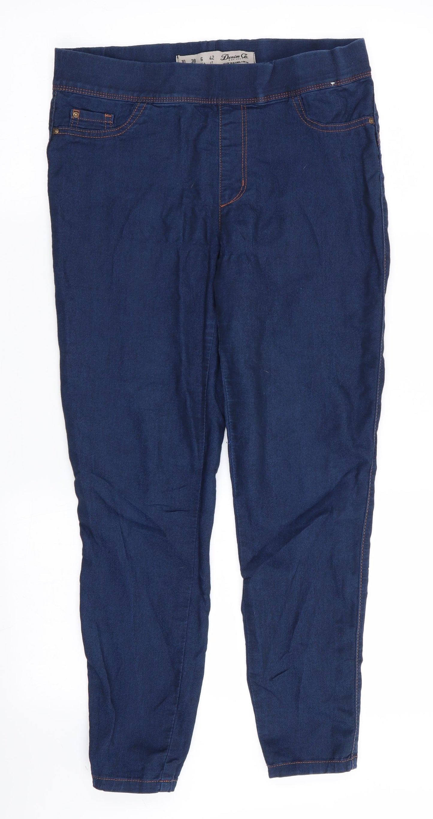 Denim Co Womens Blue   Jegging Jeans Size 10 L25 in - Cropped