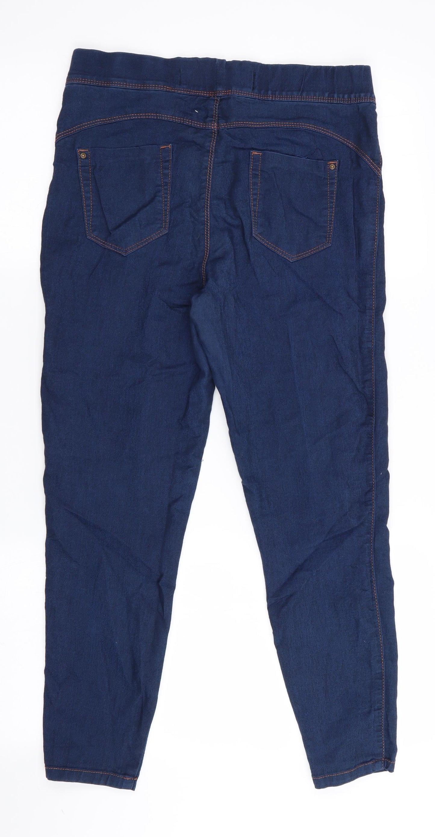Denim Co Womens Blue   Jegging Jeans Size 10 L25 in - Cropped