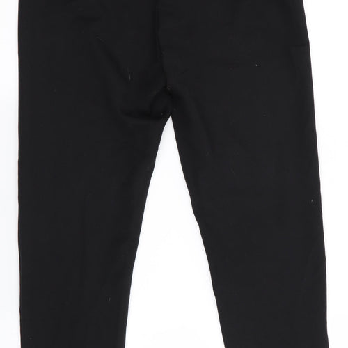 NAF NAF Womens Black   Trousers  Size 8 L28 in - Leather Trims