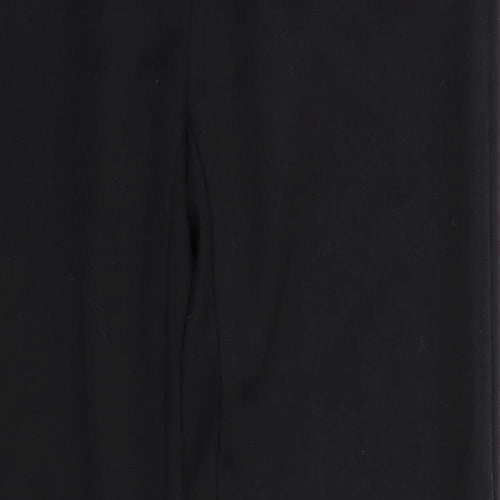 NAF NAF Womens Black   Trousers  Size 8 L28 in - Leather Trims