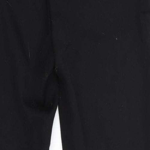 NAF NAF Womens Black   Trousers  Size 8 L28 in - Leather Trims