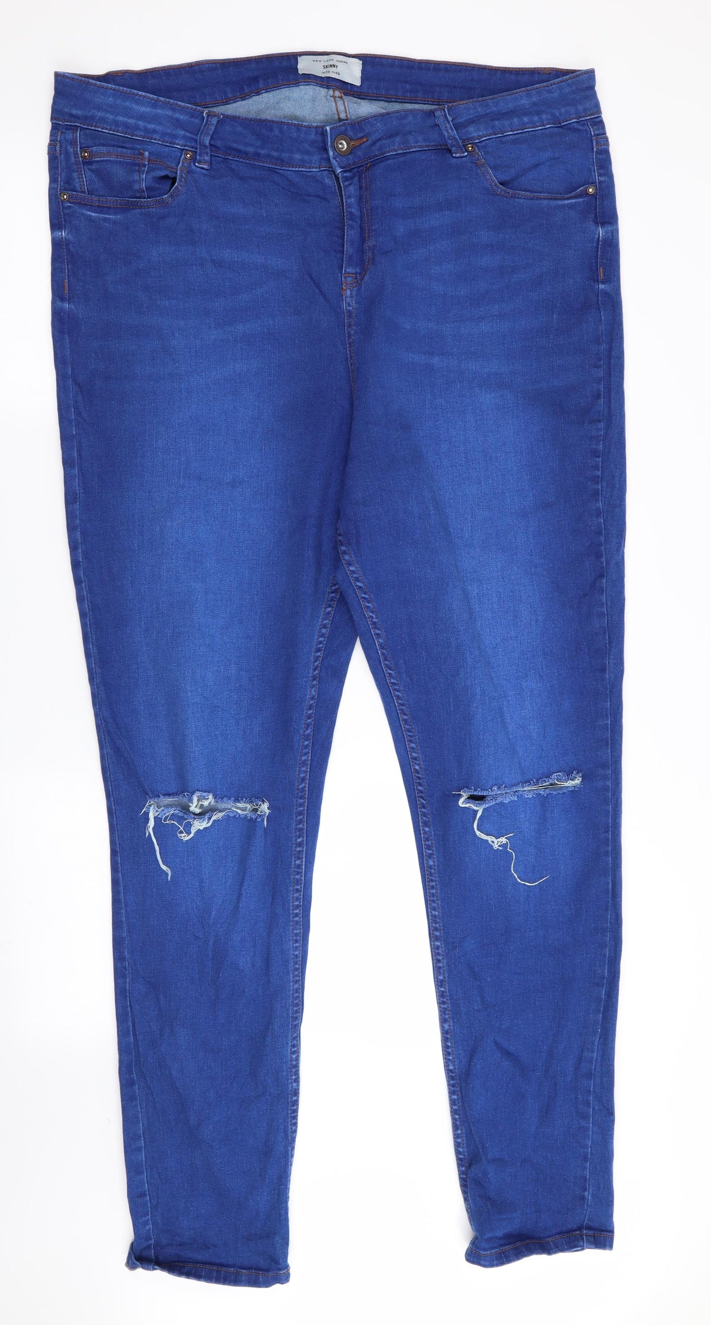 New Look Womens Blue   Skinny Jeans Size 20 L31 in