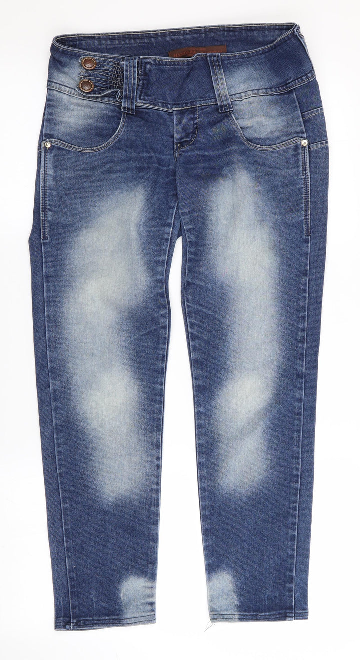Handara Womens Blue Straight Jeans Size 8 L28 in
