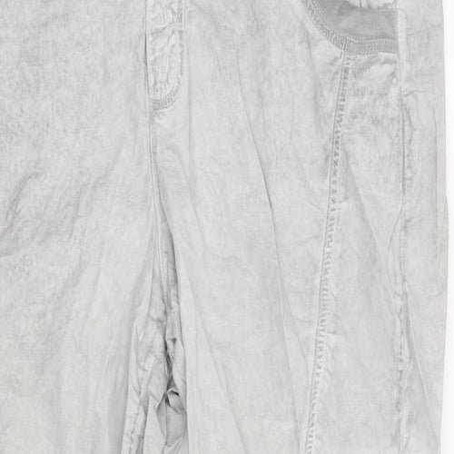 CRO Mens Grey   Cargo Trousers Size 38 in L27 in - DISTRESSED