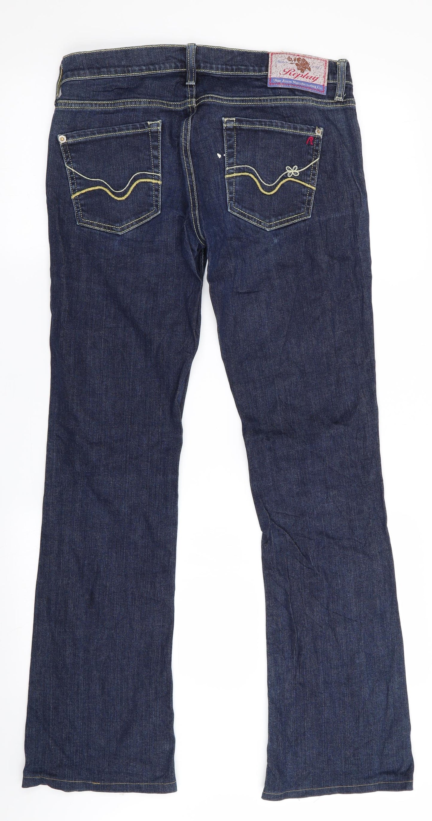 Replay Womens Blue   Bootcut Jeans Size 29 in L31 in