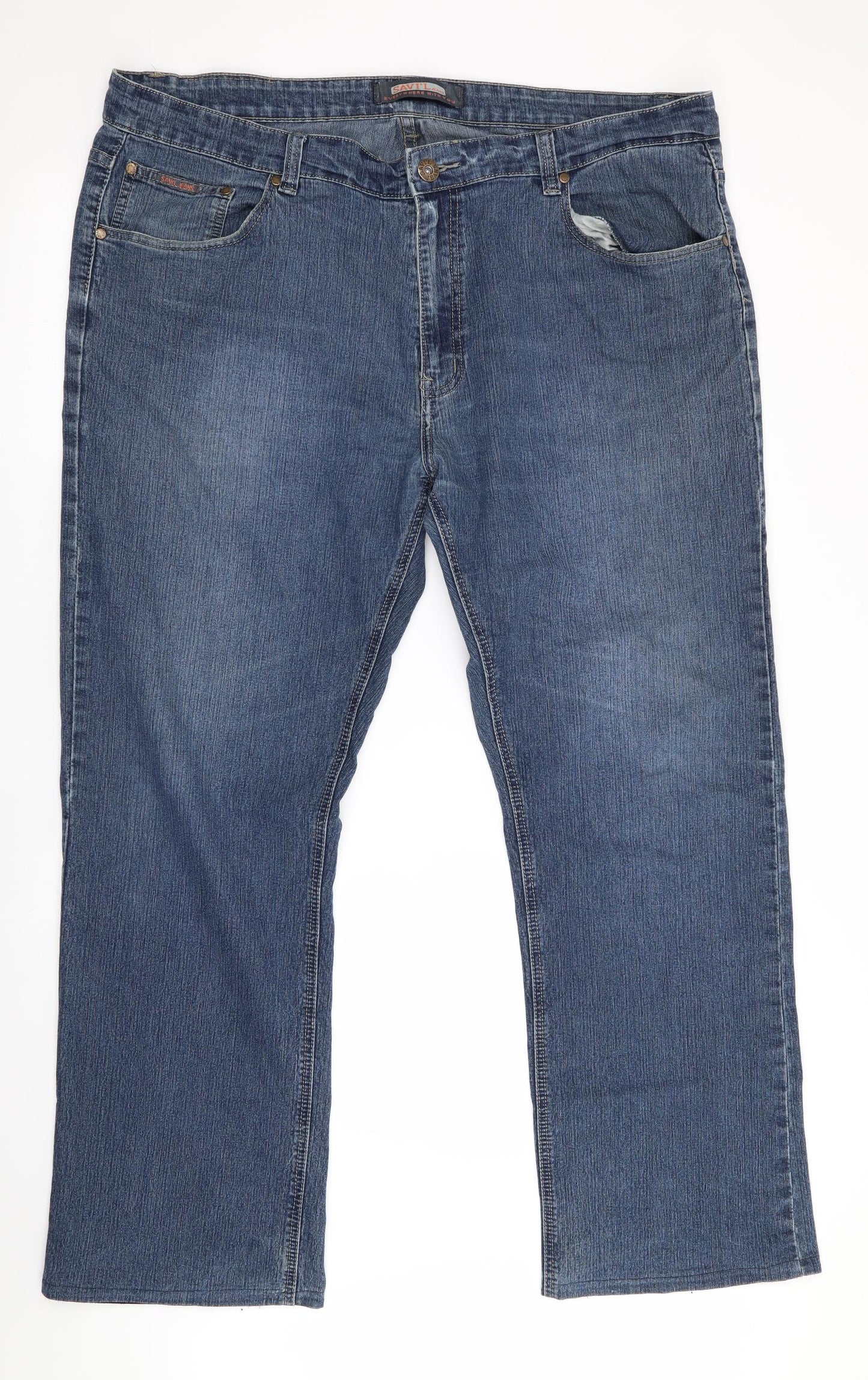 Savi'l Jeans Mens Blue   Straight Jeans Size 42 in L30 in