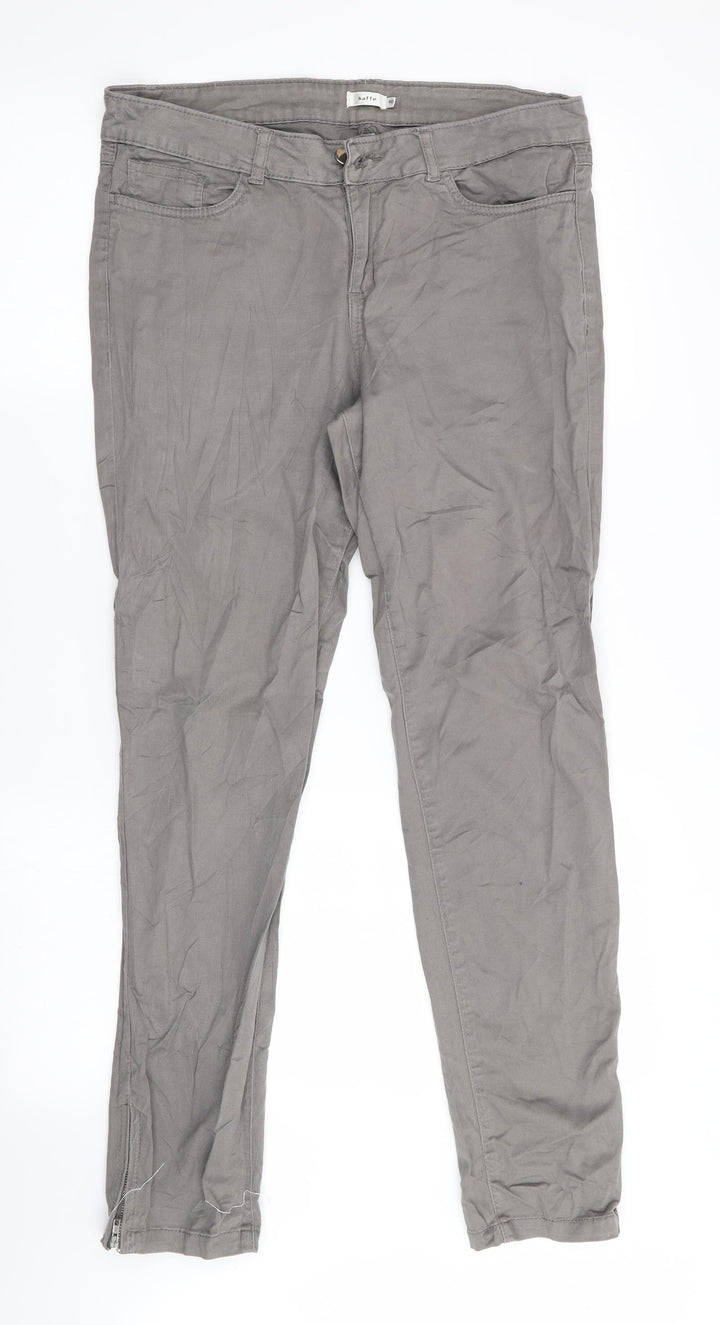 Kaffe Womens Grey Straight Jeans Size 12 L29 in