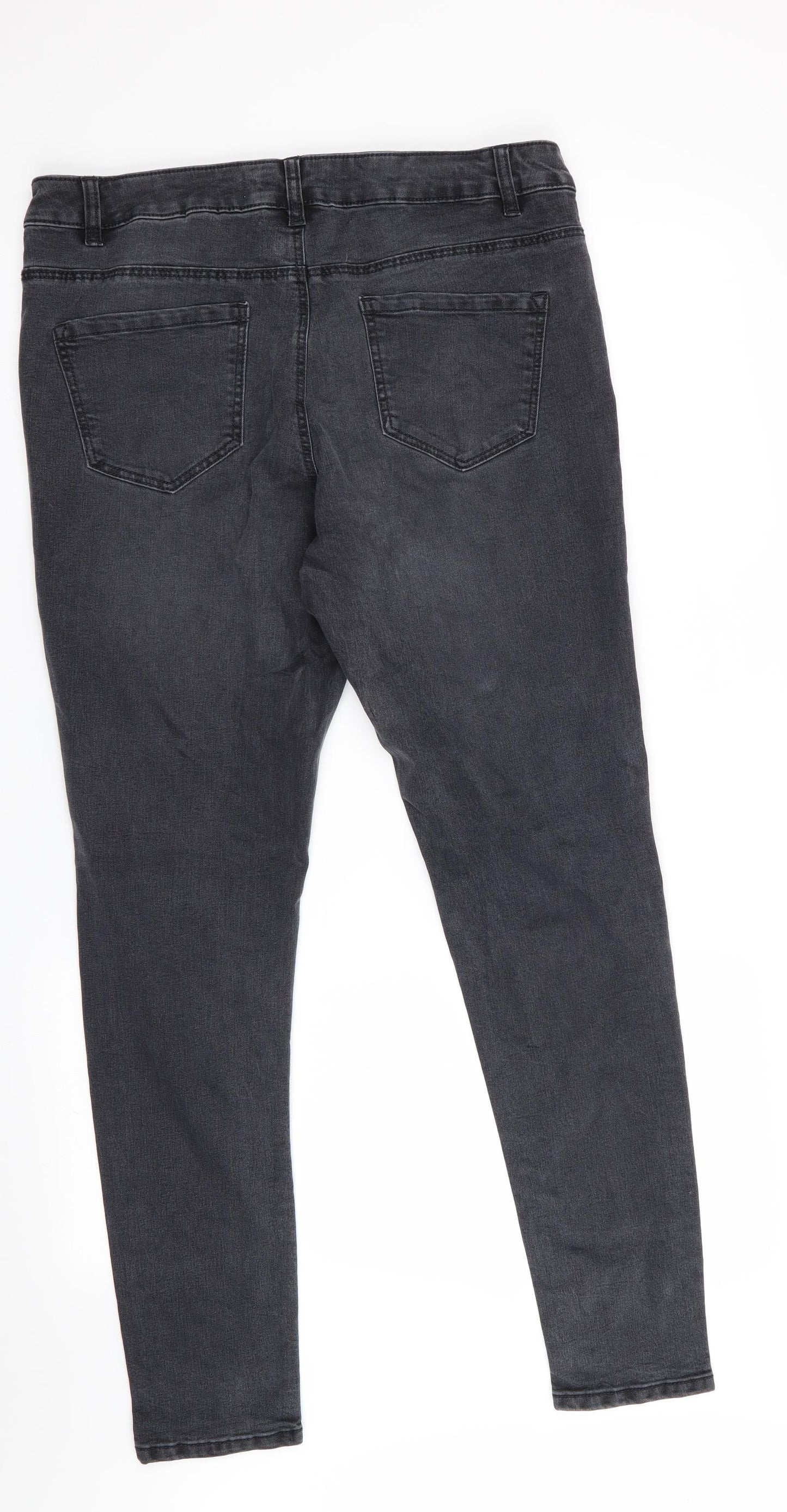 George Womens Black   Skinny Jeans Size 14 L29 in