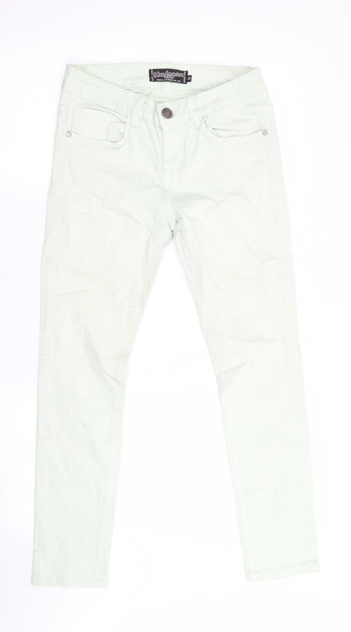 Madonna Denim Womens Green Straight Jeans Size XS L26 in
