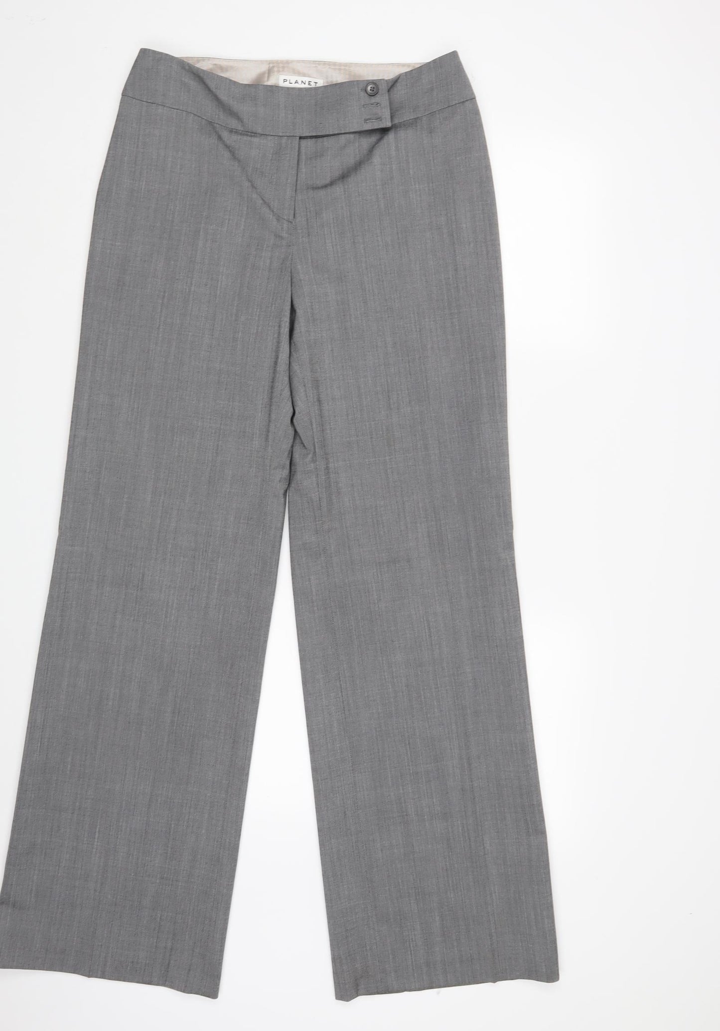 Planet Womens Grey   Dress Pants Trousers Size 10 L33 in