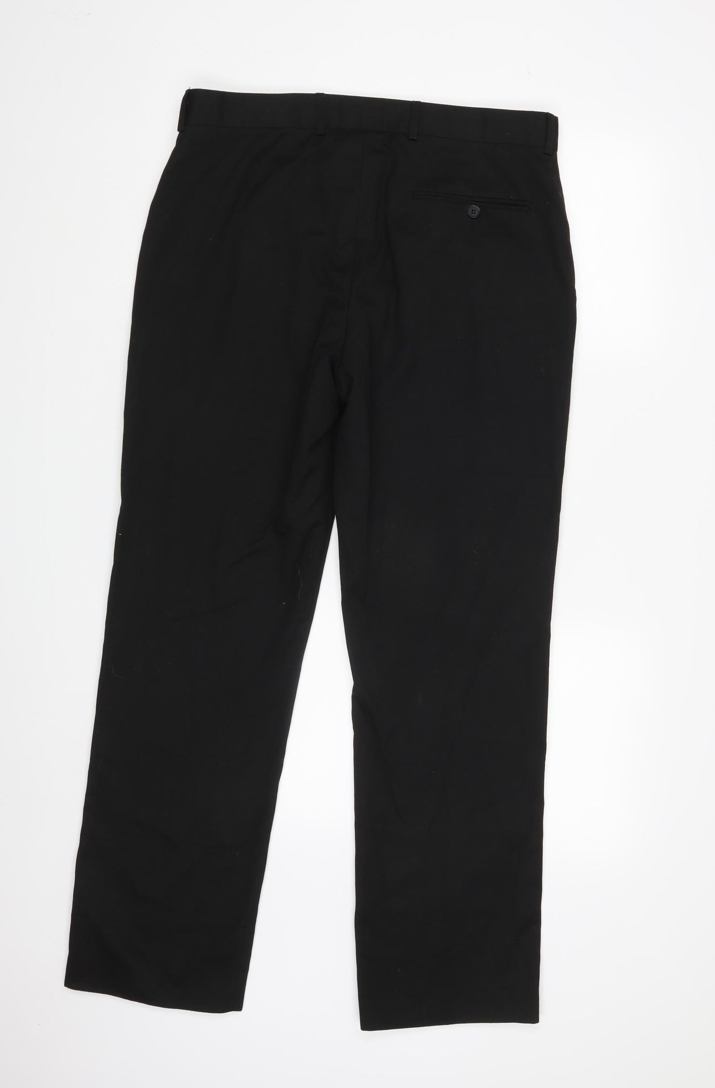 George Mens Black   Dress Pants Trousers Size 34 L31 in