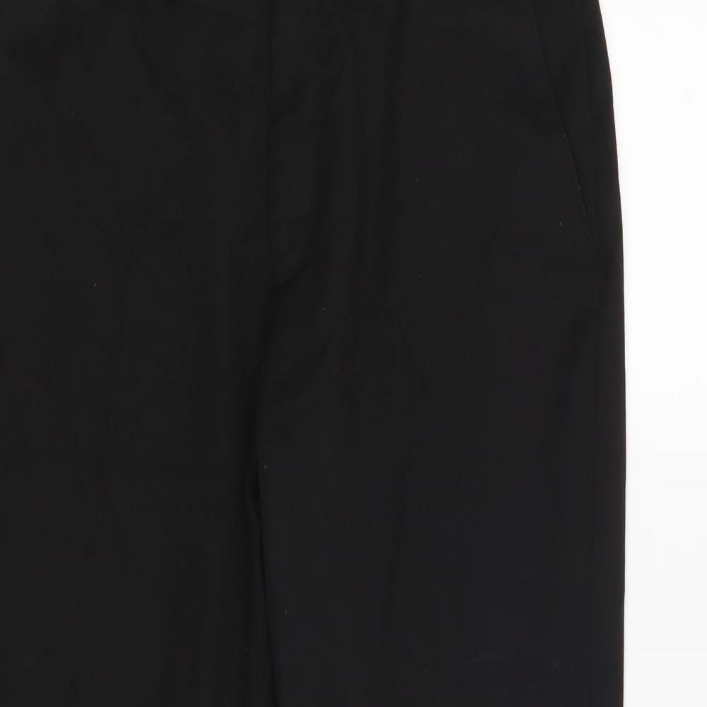George Mens Black   Dress Pants Trousers Size 34 L31 in