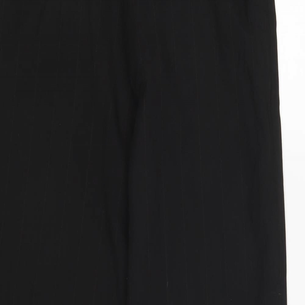 Creon Previs Womens Black Striped  Dress Pants Trousers Size 32 L31 in