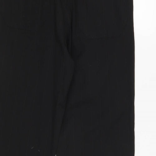 Creon Previs Womens Black Striped  Dress Pants Trousers Size 32 L31 in