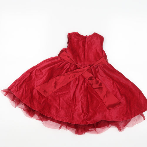 NEXT Baby Red   Fit & Flare  Size 9-12 Months