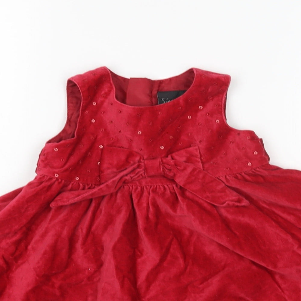 NEXT Baby Red   Fit & Flare  Size 9-12 Months