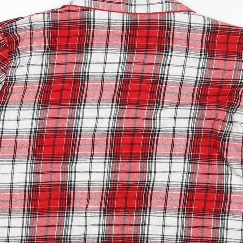 TU Womens Red Check  Top Pyjama Top Size 16