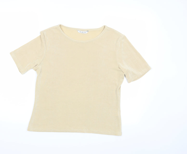 Berkertex Womens Beige Basic Blouse Size 14
