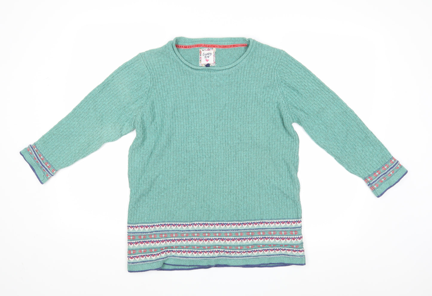 Country Rose Womens Green   Pullover Jumper Size M