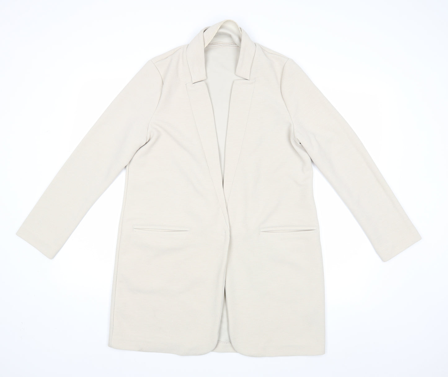 M&S Womens Beige   Jacket Blazer Size 10