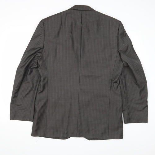 Concepts Mens Brown Striped  Jacket Blazer Size 40