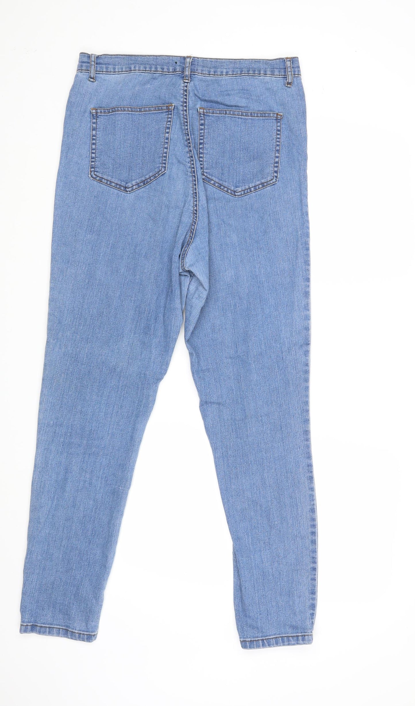 PRETTYLITTLETHING Womens Blue   Skinny Jeans Size 16 L29 in