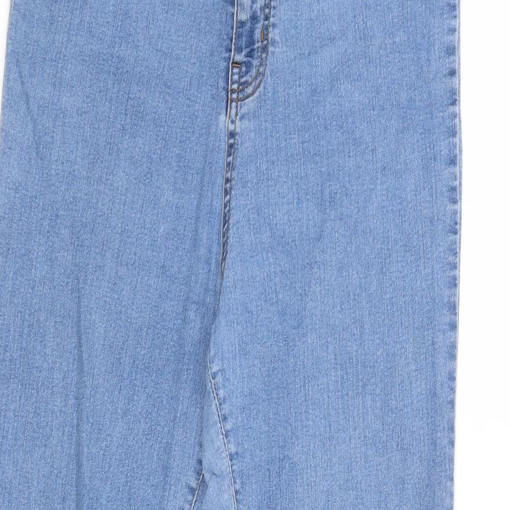 PRETTYLITTLETHING Womens Blue   Skinny Jeans Size 16 L29 in