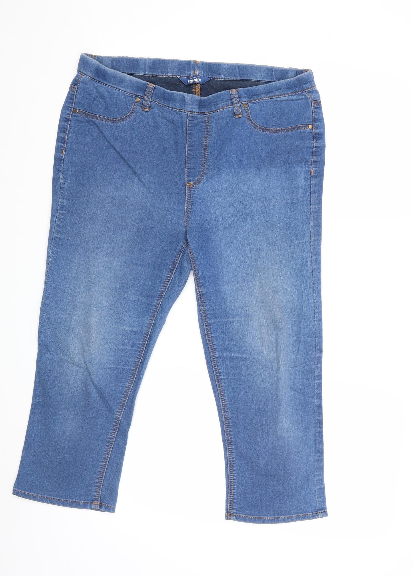 BHS Womens Blue   Cropped Jeans Size 16 L22 in
