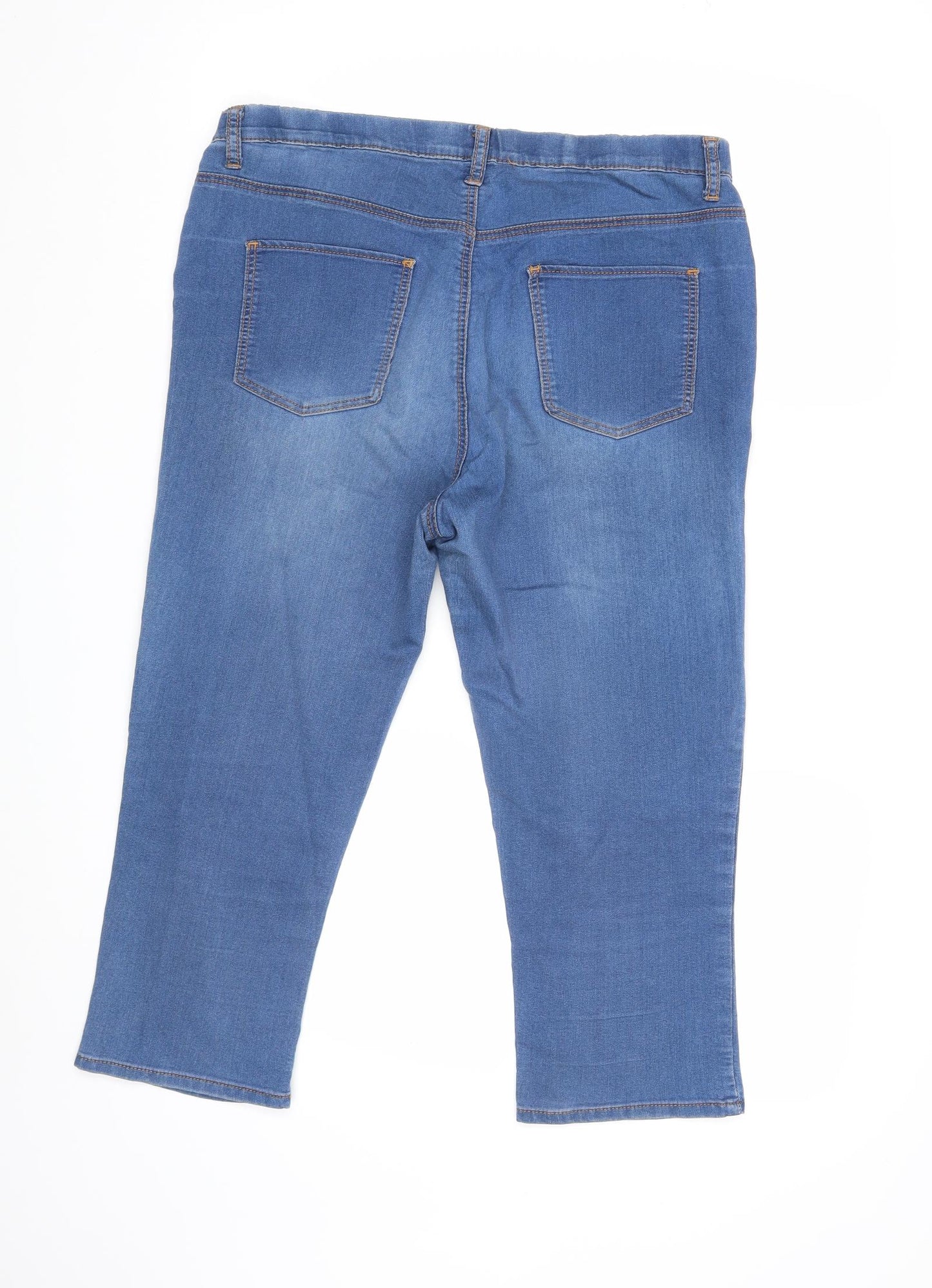 BHS Womens Blue   Cropped Jeans Size 16 L22 in
