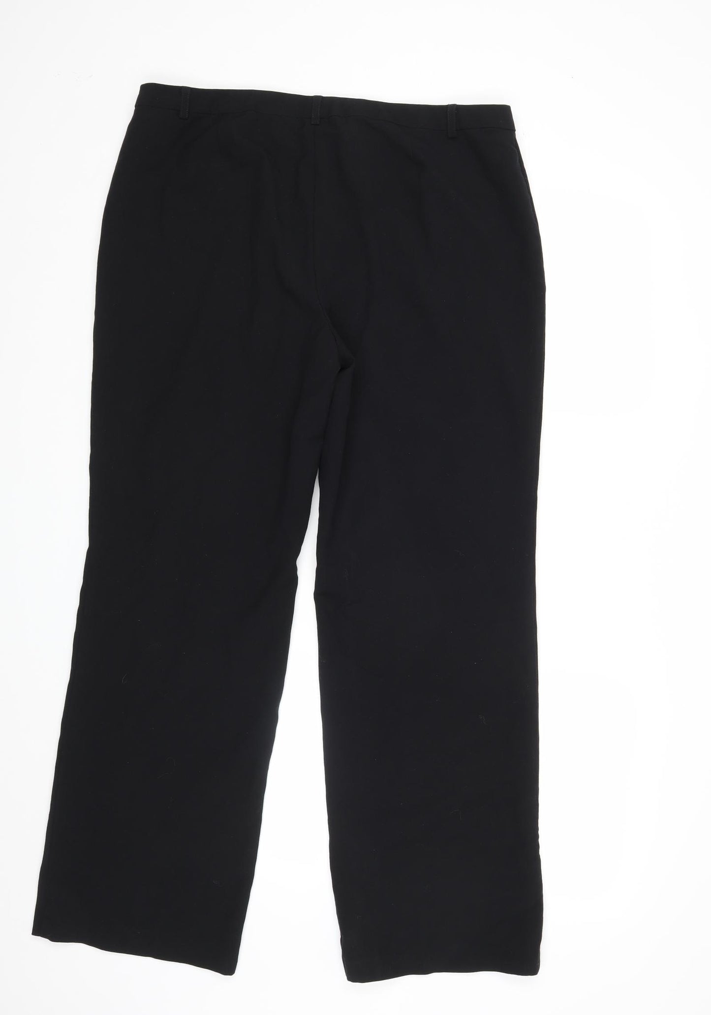 M&S Womens Black   Dress Pants Trousers Size 16 L30 in