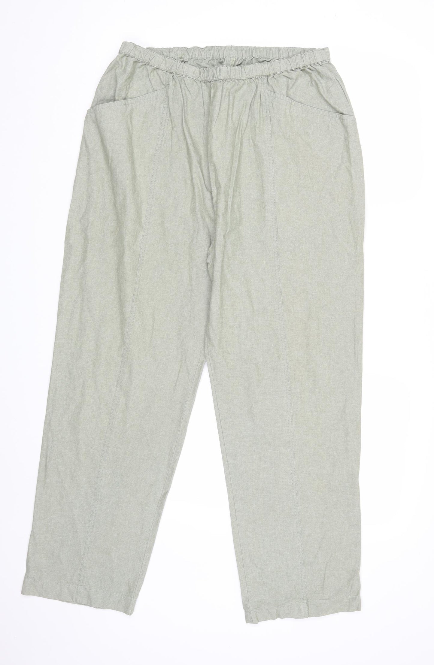 EWM Womens Green   Trousers  Size 16 L28 in