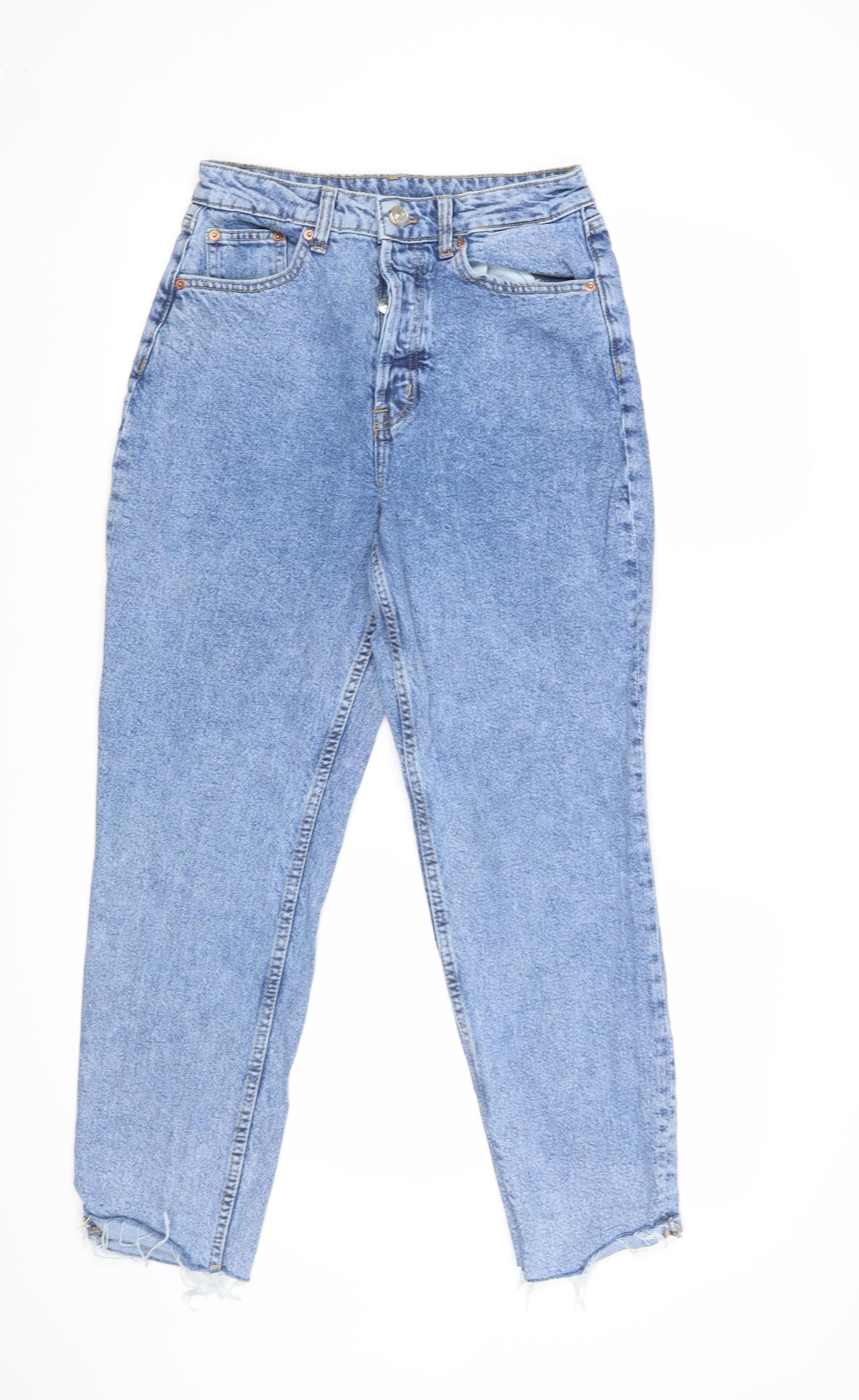 H&M Womens Blue   Mom Jeans Size 10 L27 in