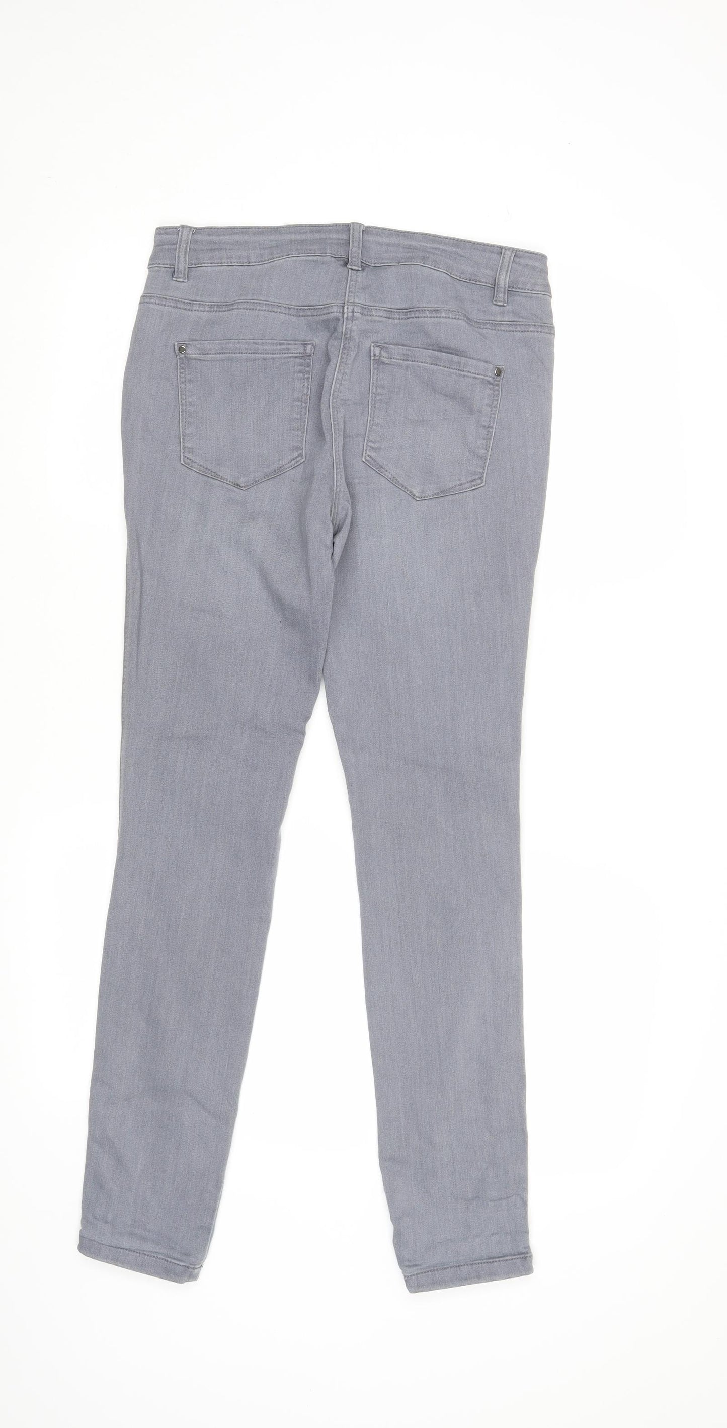 TU Womens Grey   Skinny Jeans Size 12 L29 in