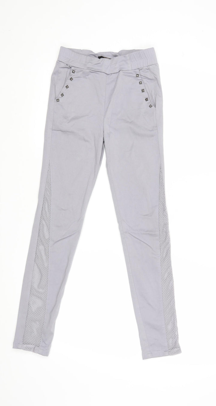 In Vogue Womens Grey Jegging Leggings Size S L27 in