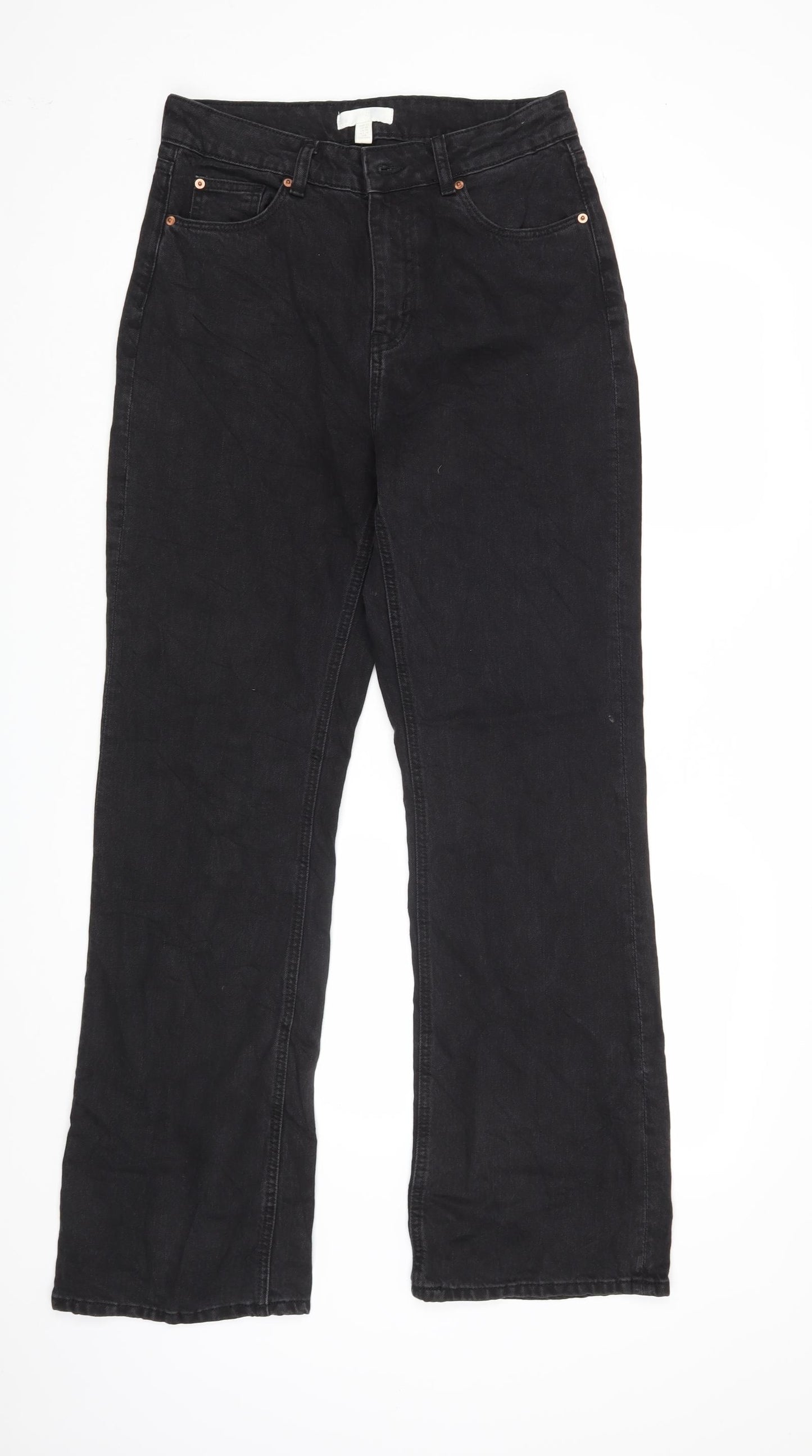 H&M Womens Black   Bootcut Jeans Size 12 L32 in