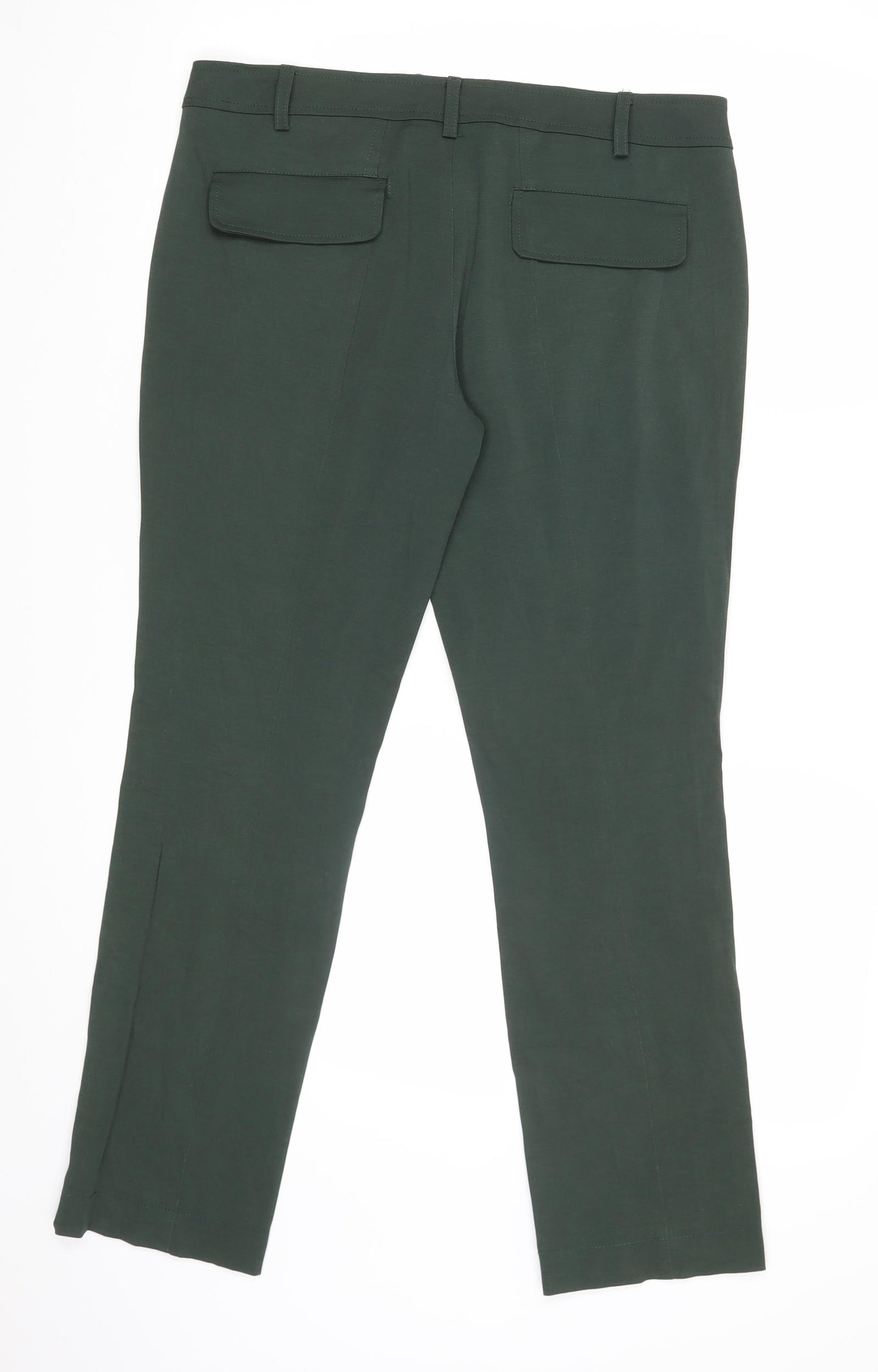 Smogh Womens Green   Chino Trousers Size 14 L28 in