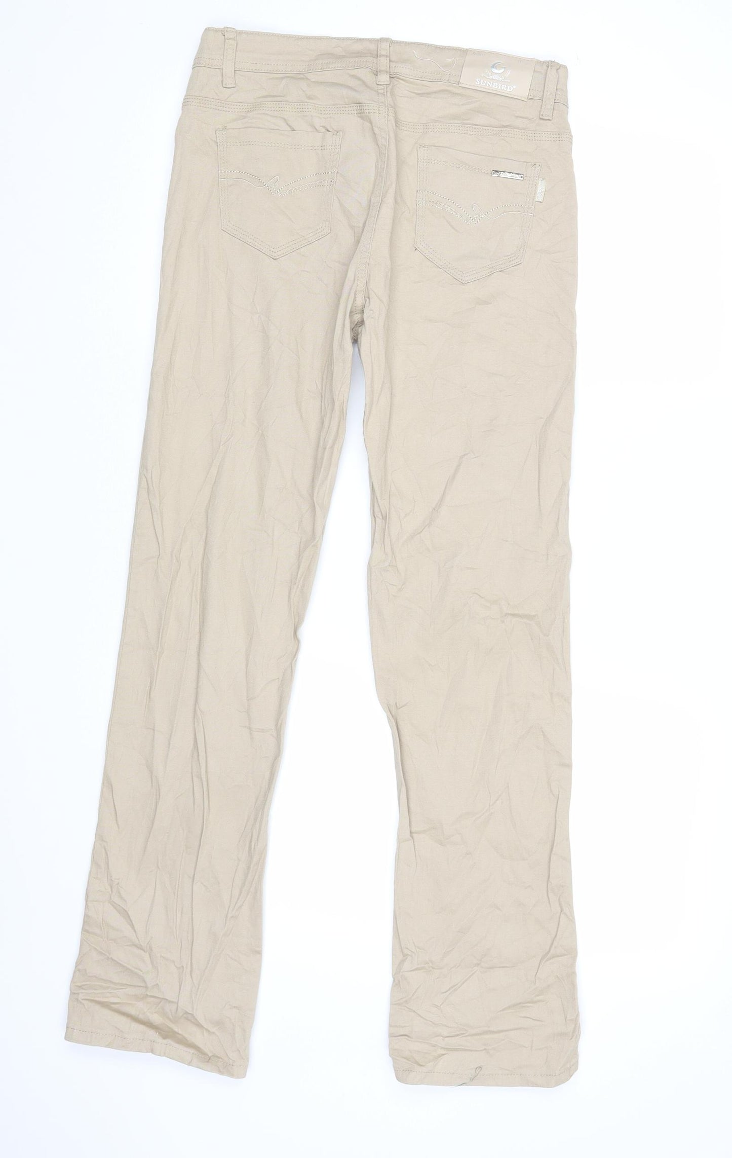 Sunbird Womens Beige   Chino Trousers Size 10 L31 in