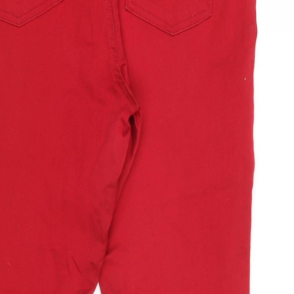 M&S Womens Red   Jegging Jeans Size 18 L27 in