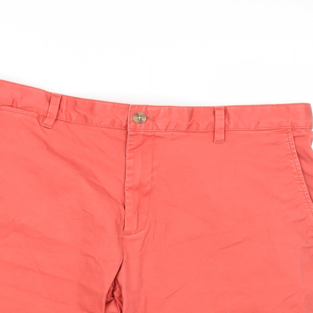 John Lewis Mens Orange   Chino Shorts Size 38