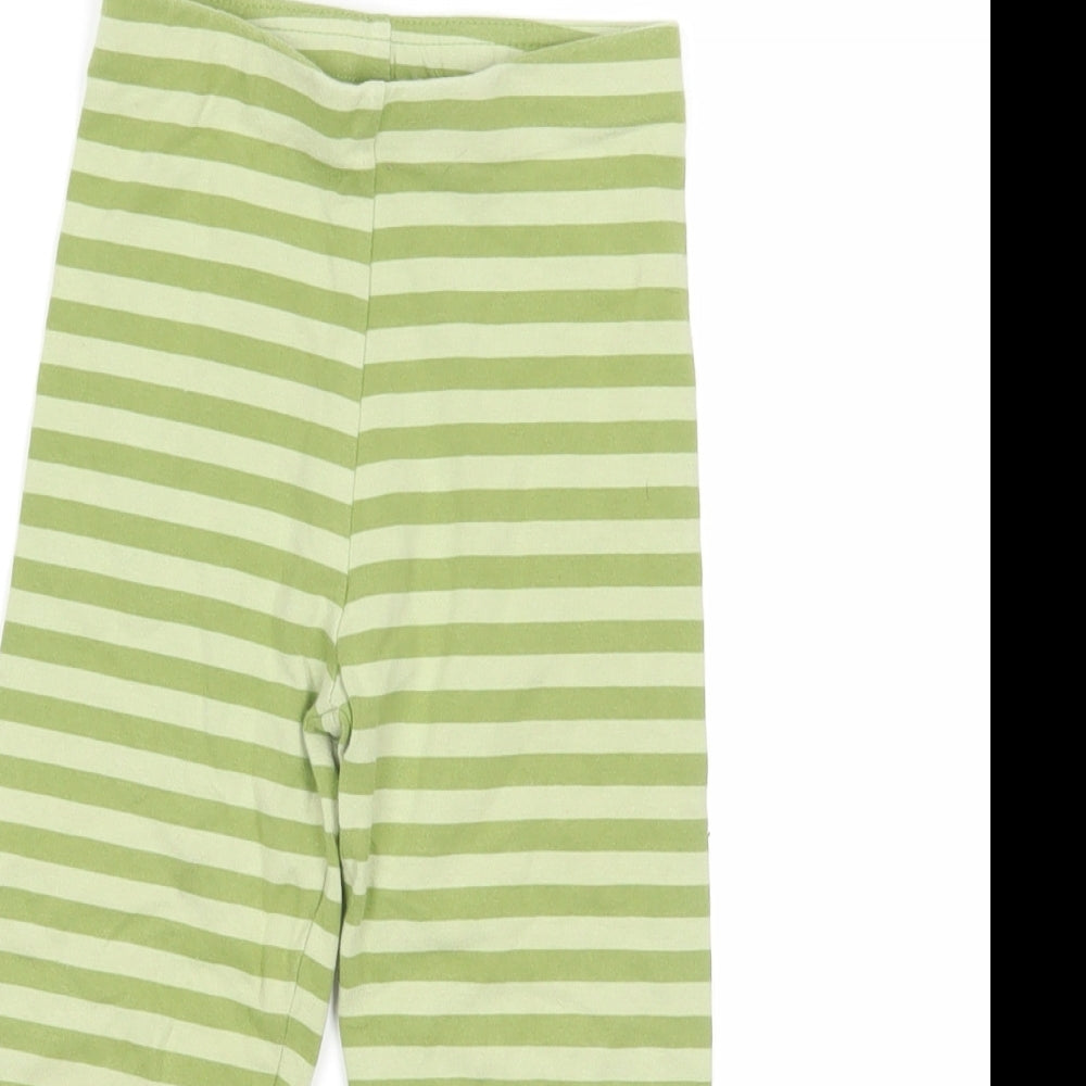 NEXT Girls Green Striped   Pyjama Pants Size 3-4 Years