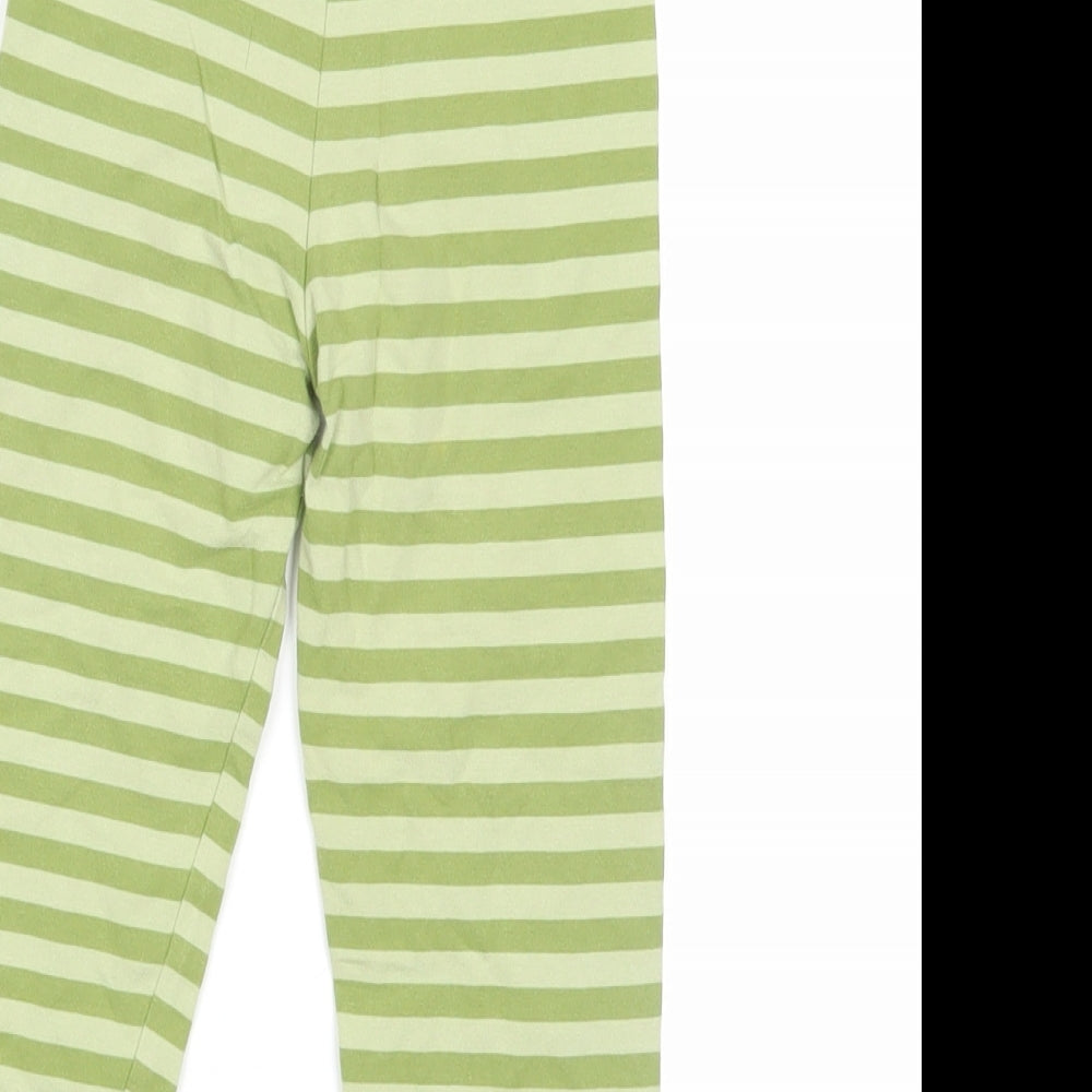 NEXT Girls Green Striped   Pyjama Pants Size 3-4 Years