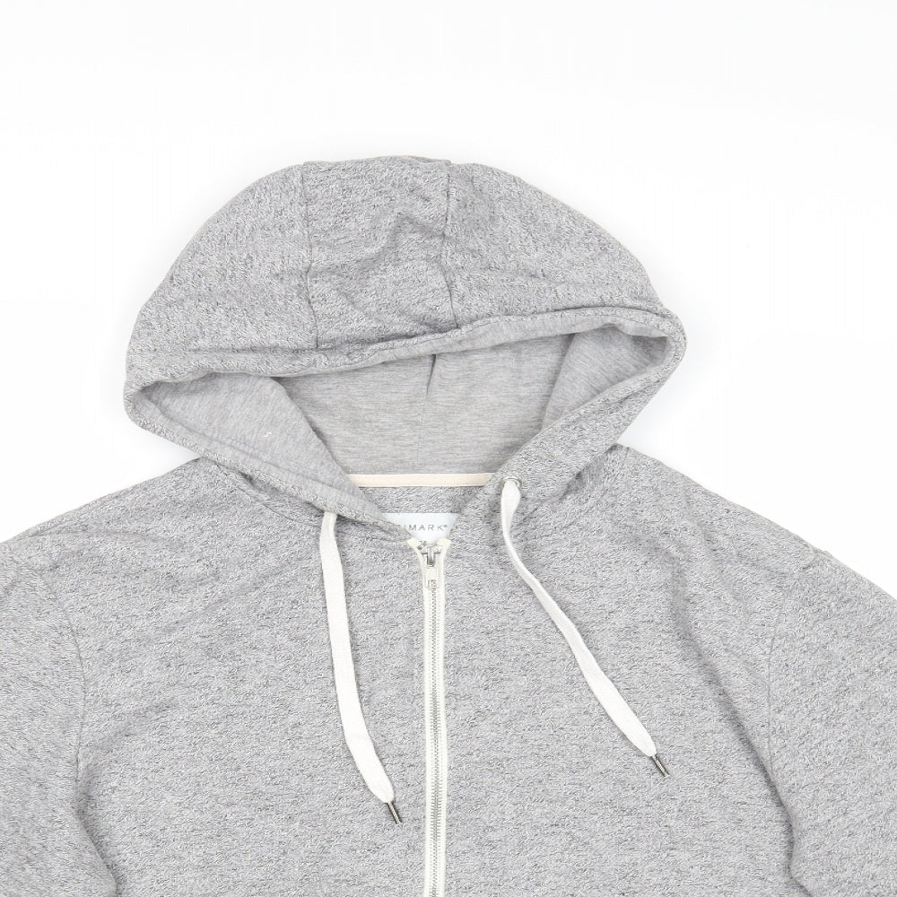Primark Mens Grey   Full Zip Hoodie Size L